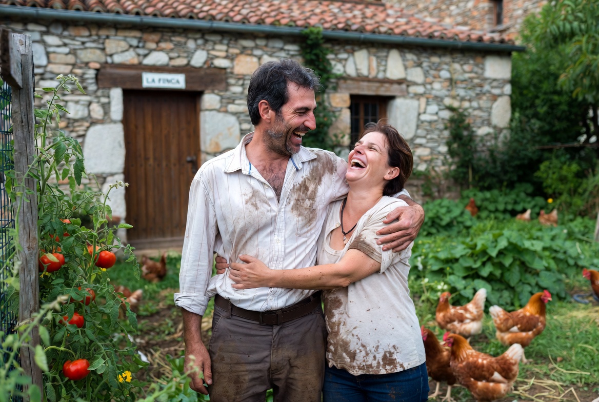 Carlos y Ana en La Finca - Pareja viviendo en el campo